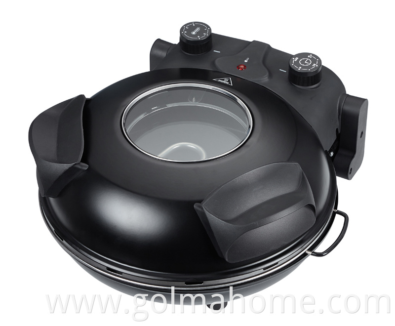 electric pizza maker 1200W automatic make pizza pan non-stick coating